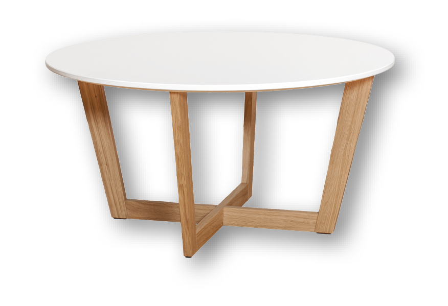 Konferenční stolek ONTUR 31 bílá, dub