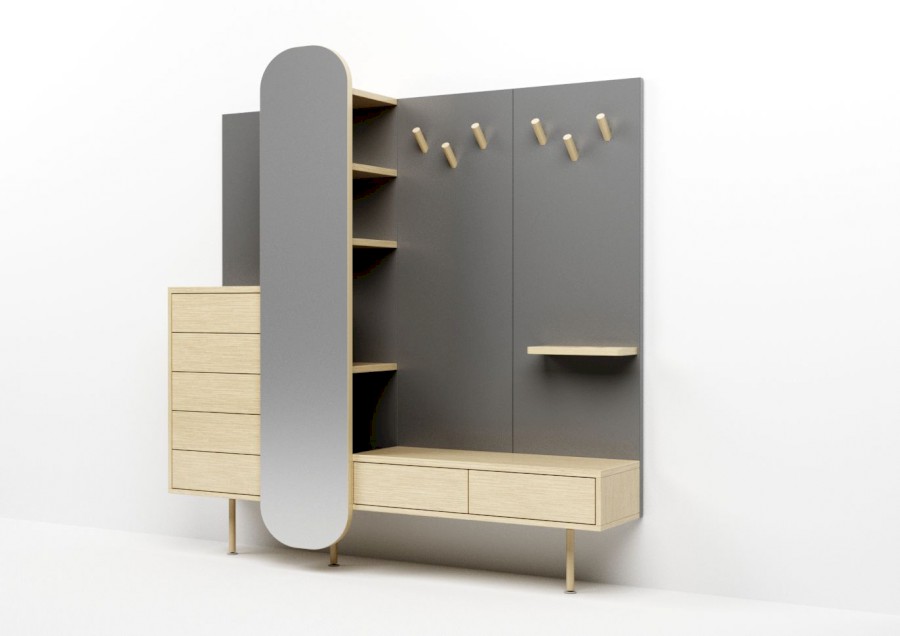 Předsíňová stěna VENTUM 02 pravá