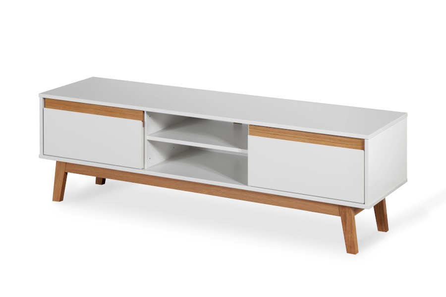 Komoda pod televizi ONTUR 01P s nožičkami, bílá